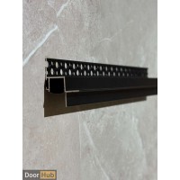 Black Standard LED Shadow Gap Profile – Ceiling Lighting Solution for Developers UAE